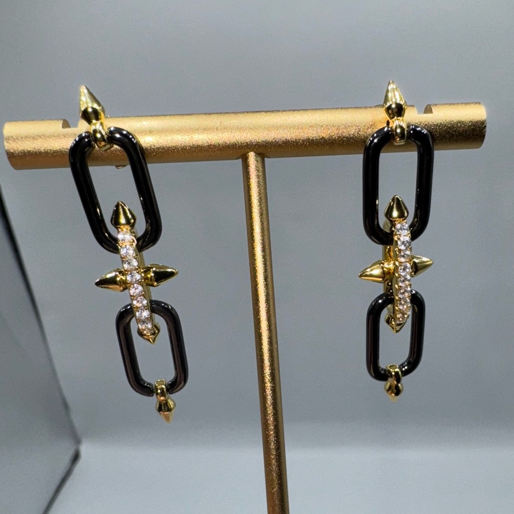 Titan Dangle Earrings - Picture 9 of 11